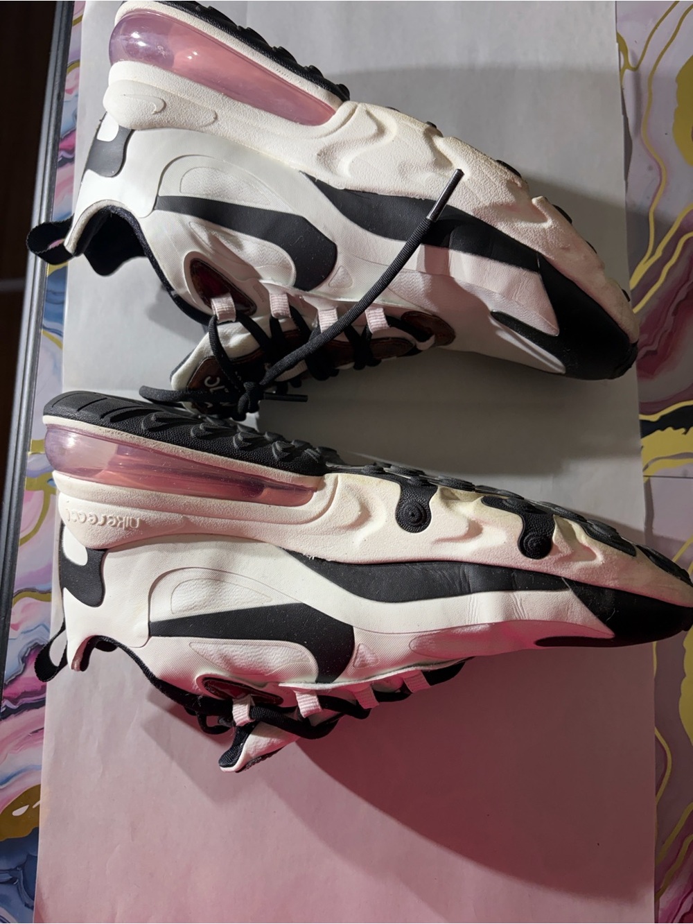 Nike Air Max 270 React Tortoise Shell Sail Size 7 - Picture 10 of 16